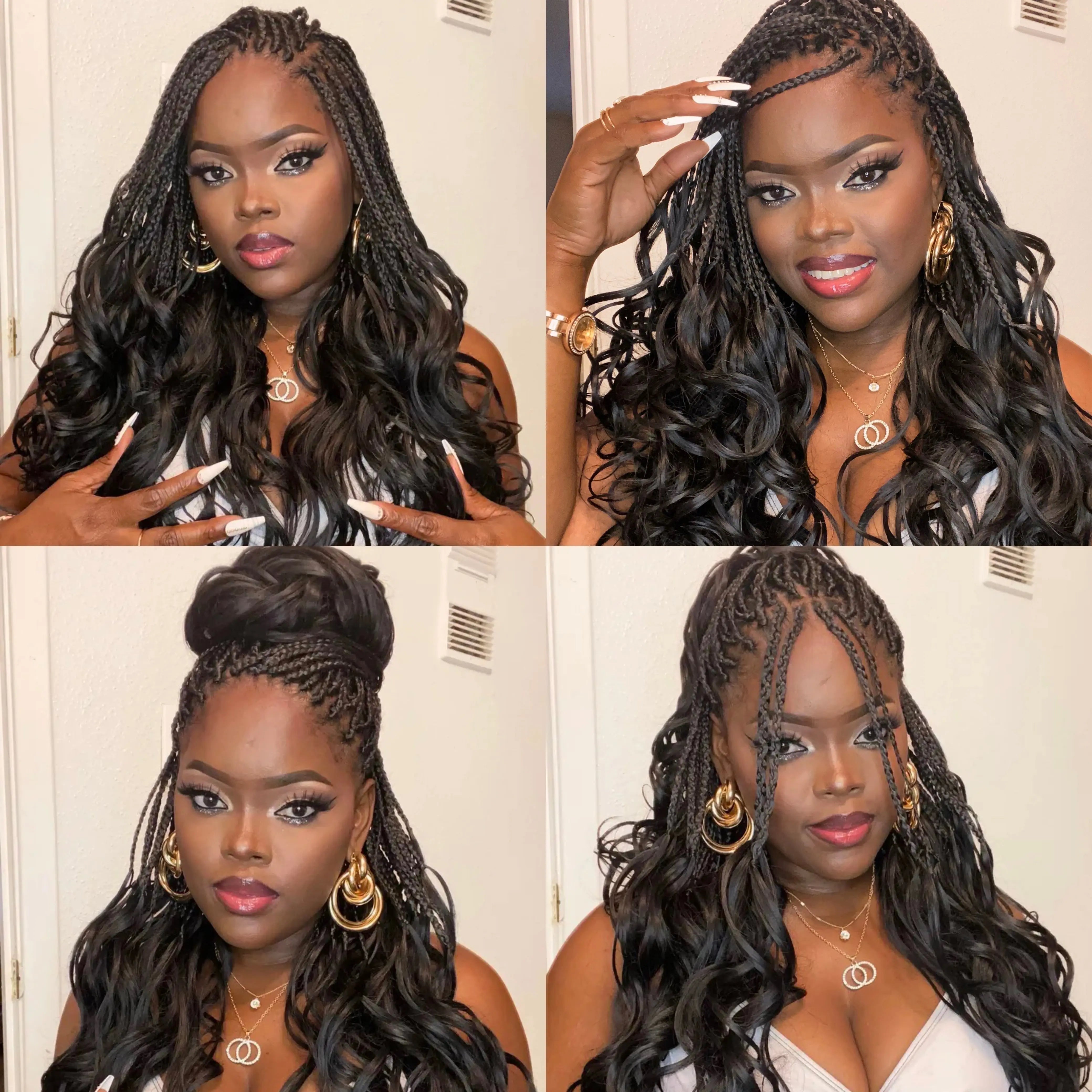 Toyotress French Curly Braiding Hair Loose Wave Braiding Hair Pre-Stretched Synthetic Hair Extensions